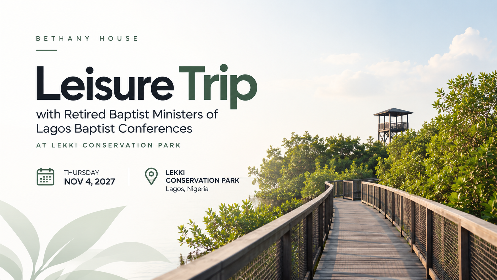 leisure trip at lekki conservation park
